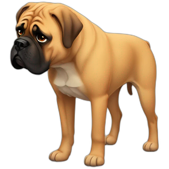 bullmastiff sad emoji