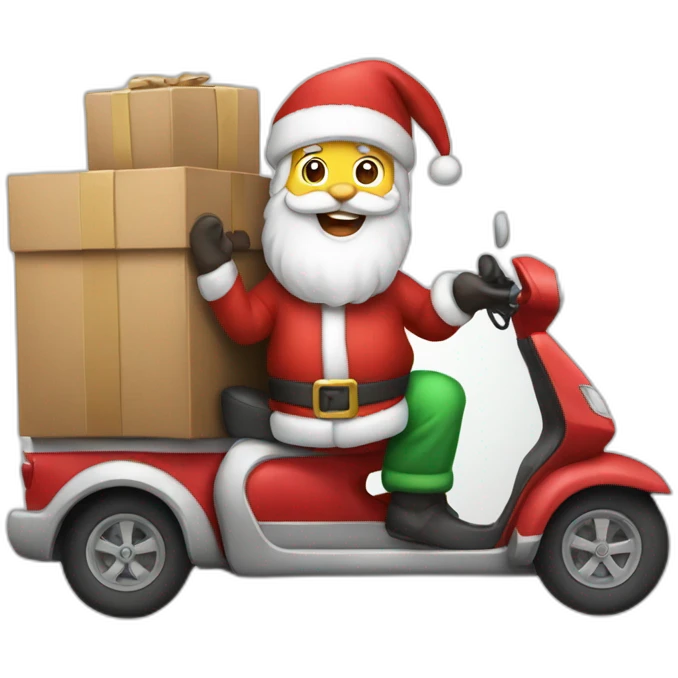 Santa Claus delivery emoji