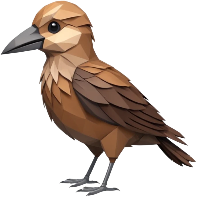 dead bird low poly emoji