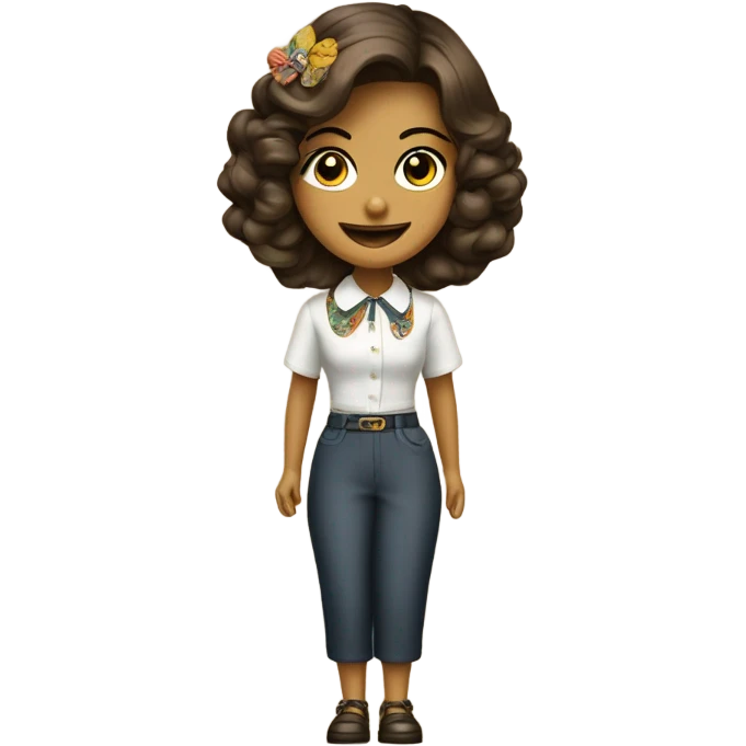 Una chica iconic  emoji
