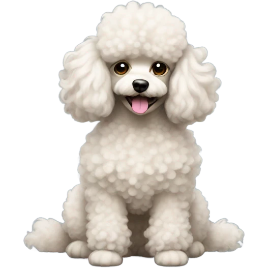 dog poodle  emoji
