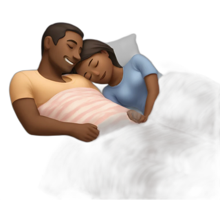 Couples sleeping toghether emoji