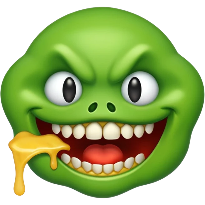 Evil greedy hungry salivating emoji emoji