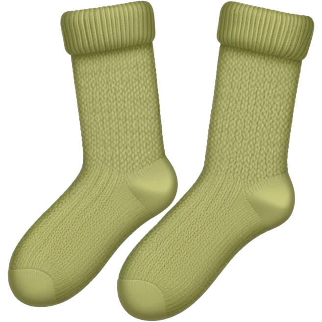 Pale olive socks  emoji