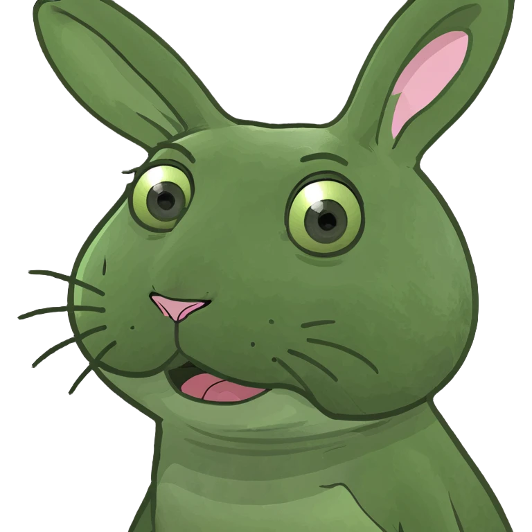 surprised bunny rabbit  emoji