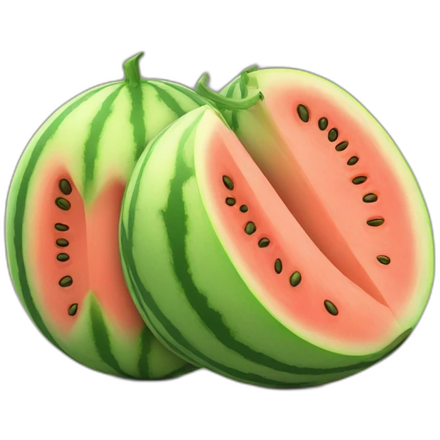 two melons next to each other emoji