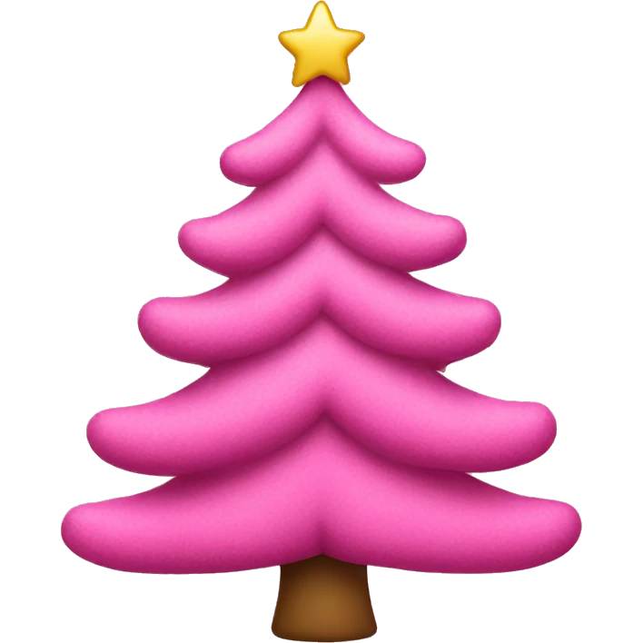 Pink Christmas Tree emoji