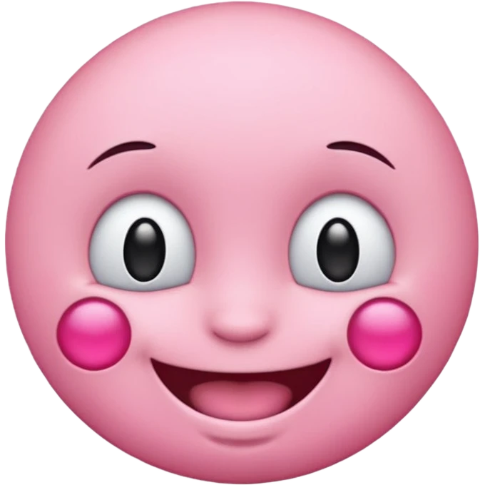 Pink emoji with piercings emoji