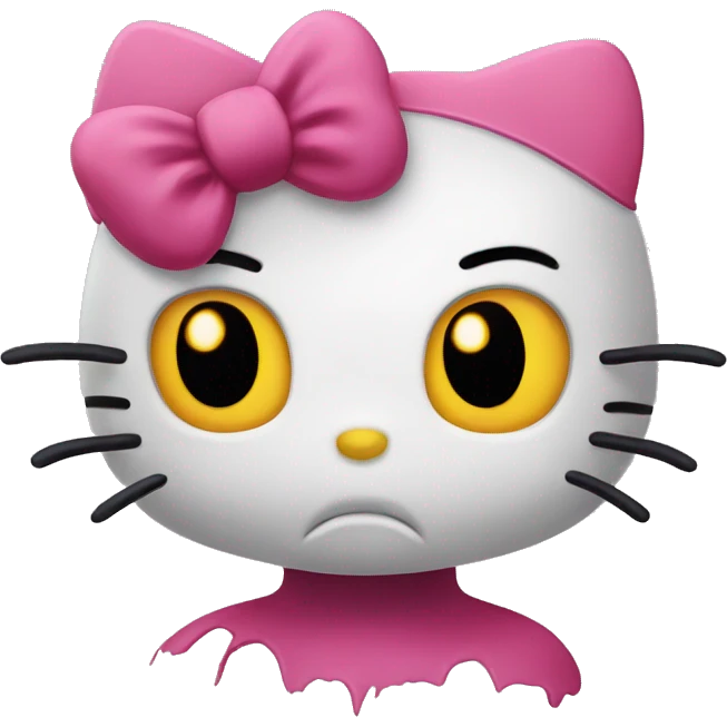 scary hello kitty  emoji