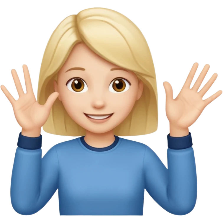 A girl teaching words..so i need a girl position like she us teaching emoji