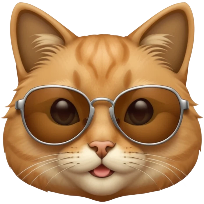Cat wearing sunglasses emoji