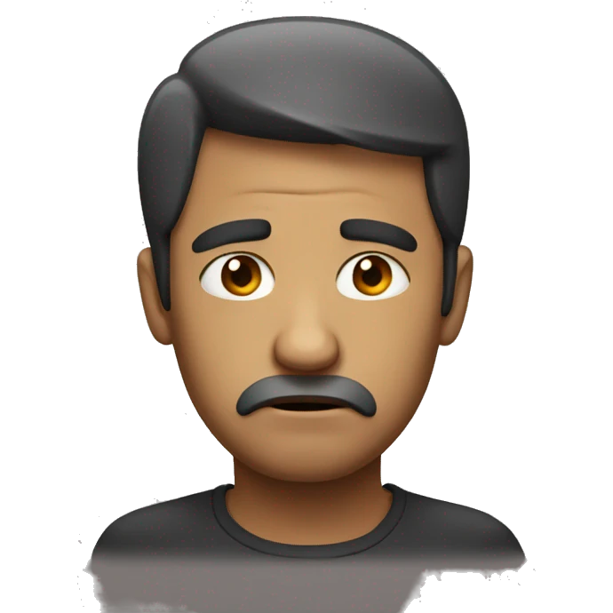 Sad man emoji