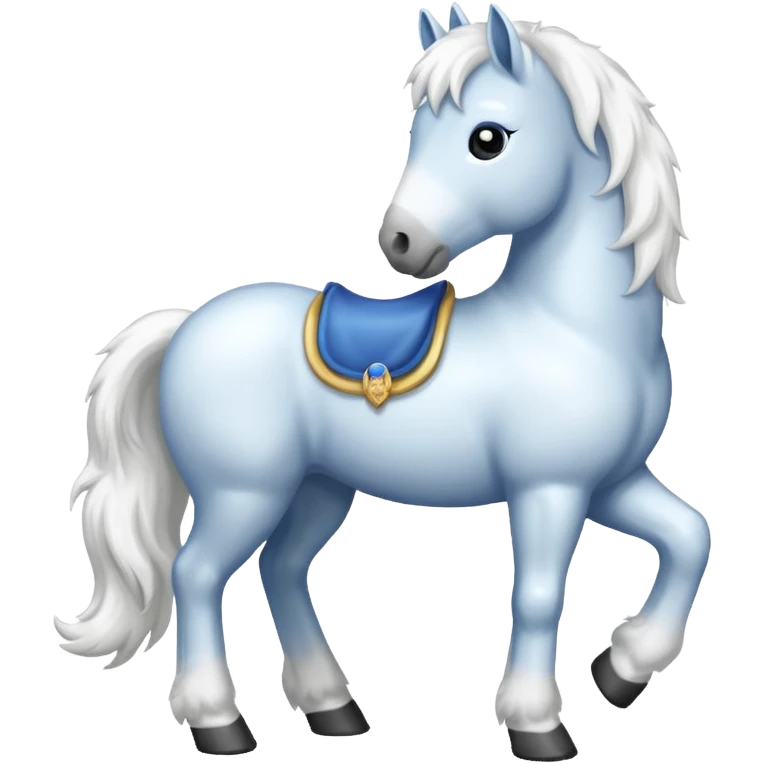 A snow horse emoji