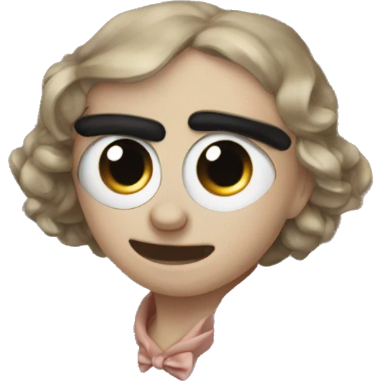 eyeroll with bow emoji