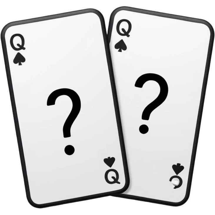 cards with questions emoji
