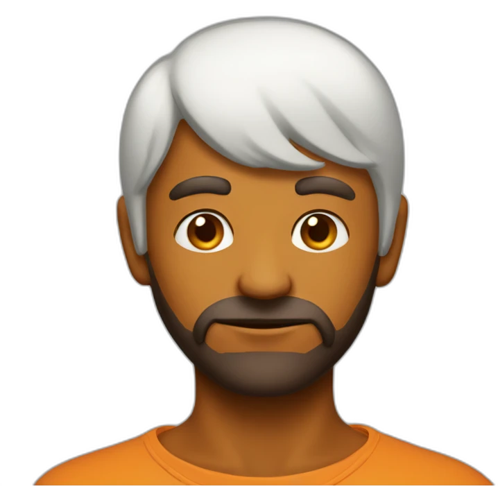 tangerian headed man emoji