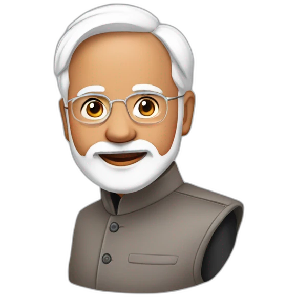 Modiji spreading love emoji