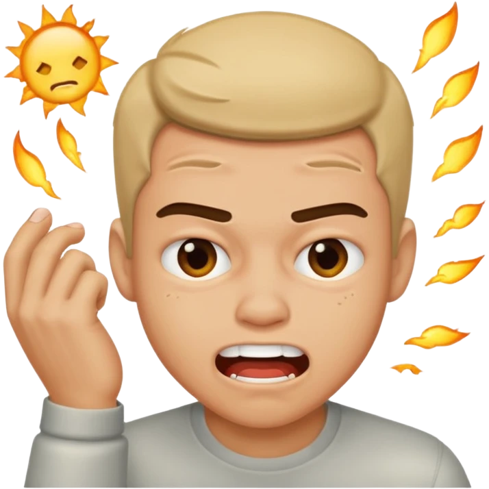 Guy hitting himself emoji