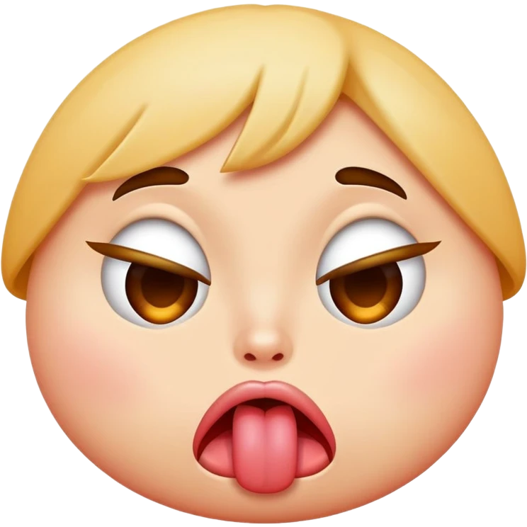 face sticking its tongue out while pouting emoji