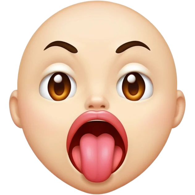 face with exaggerated pout and tongue out emoji