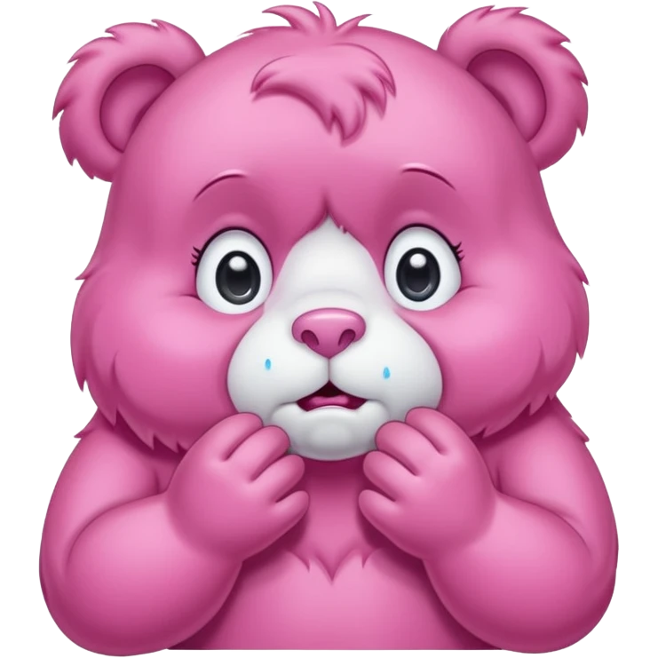 Care bear crying emoji