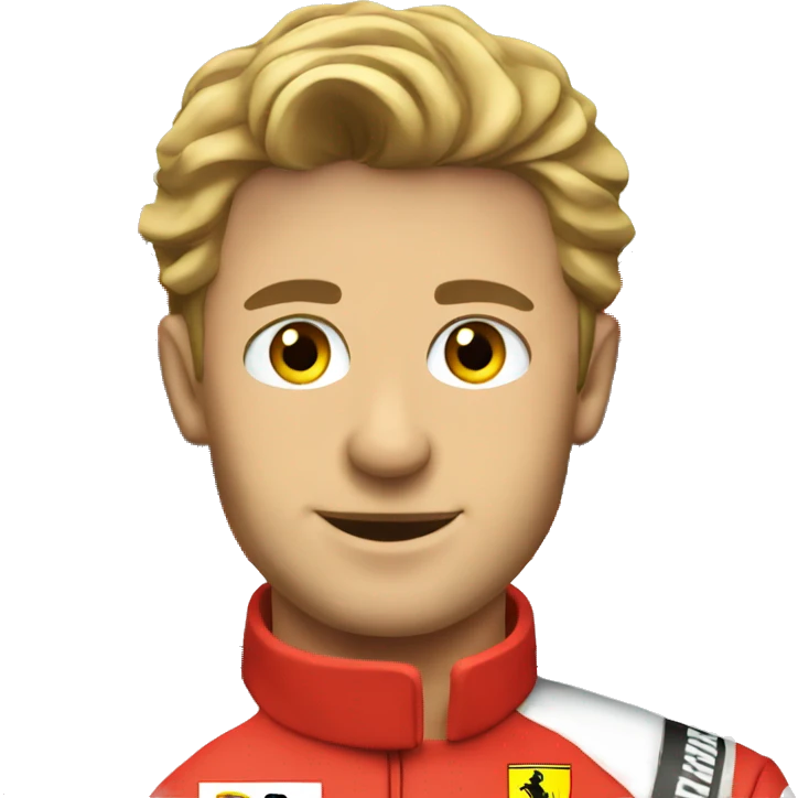 ferrari male racecar driver emoji