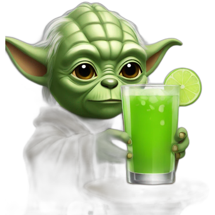 Yoda drink bear emoji