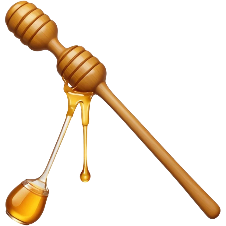 wooden honey dipper emoji