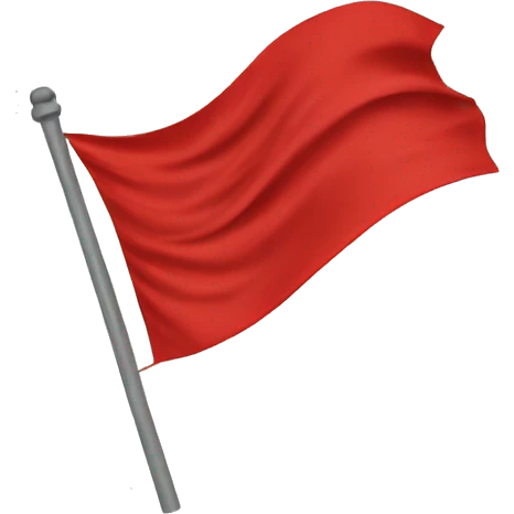 red flag In the wind emoji