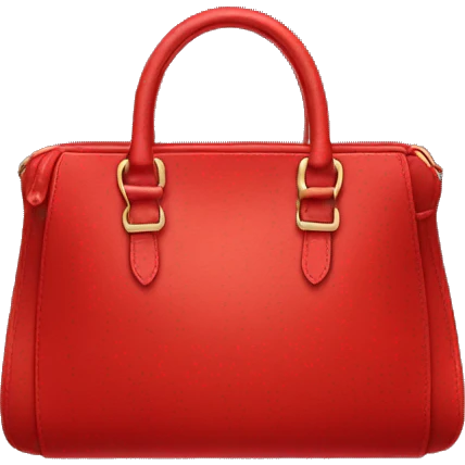 red handbag emoji