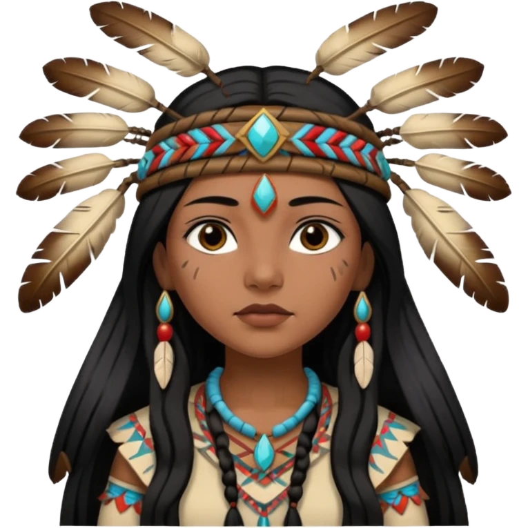 native american girl emoji