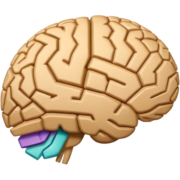 Cardboard brain emoji