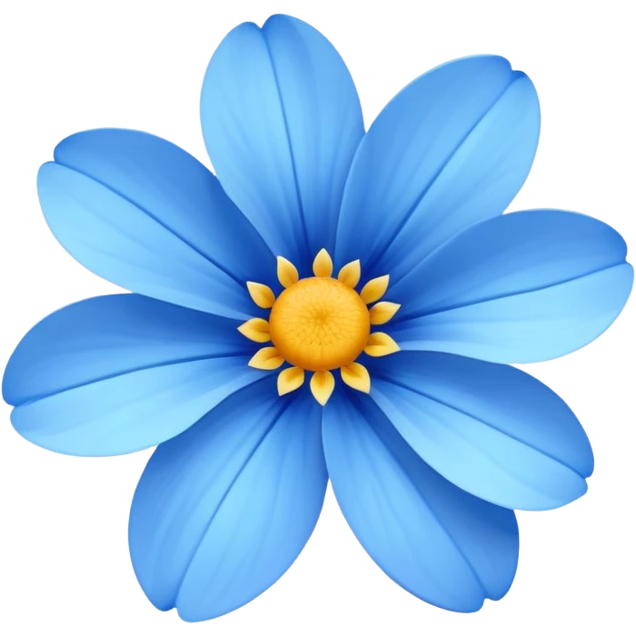 Blue flower emoji