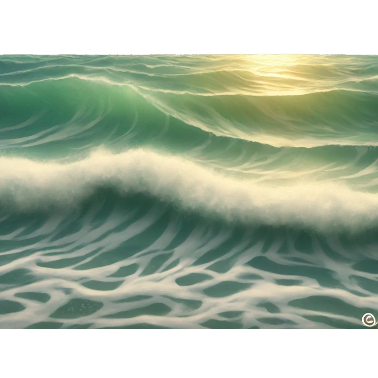 beach waves and sun  emoji
