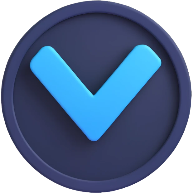 Instagram blue tick verification badge, blue checkmark inside a circle, realistic lighting, modern emoji