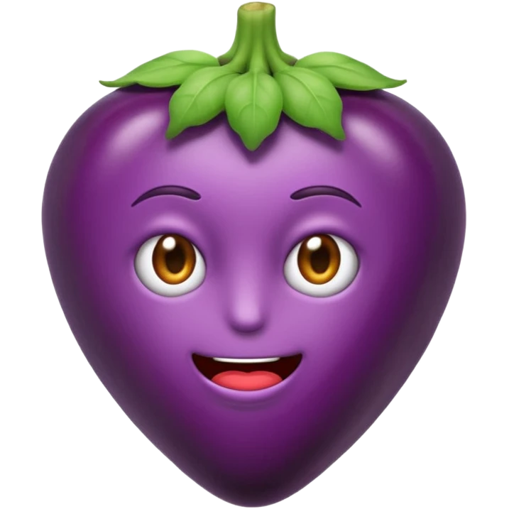 fais un emoji qui se mord les levre avec une aubergine dans les main emoji