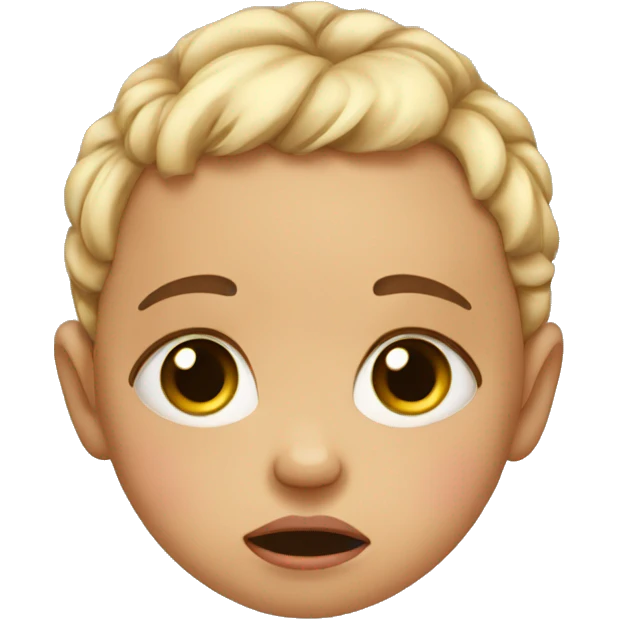 crying baby girl emoji