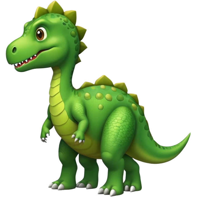 a green dinosaur emoji