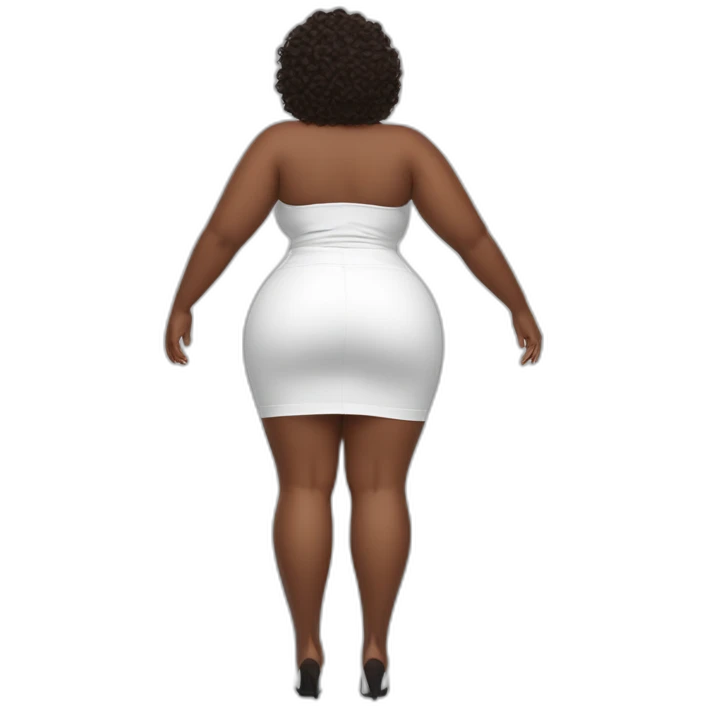 full-body-curvy-beauty-in-a-short-wide-skirt-hurricane-white-knickers rear view emoji