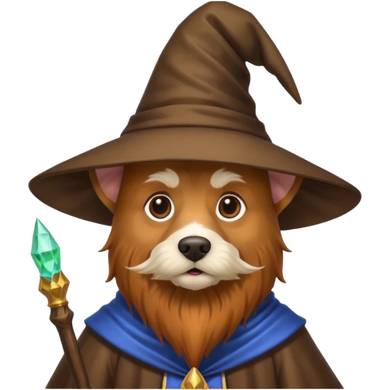 Dog wizard emoji