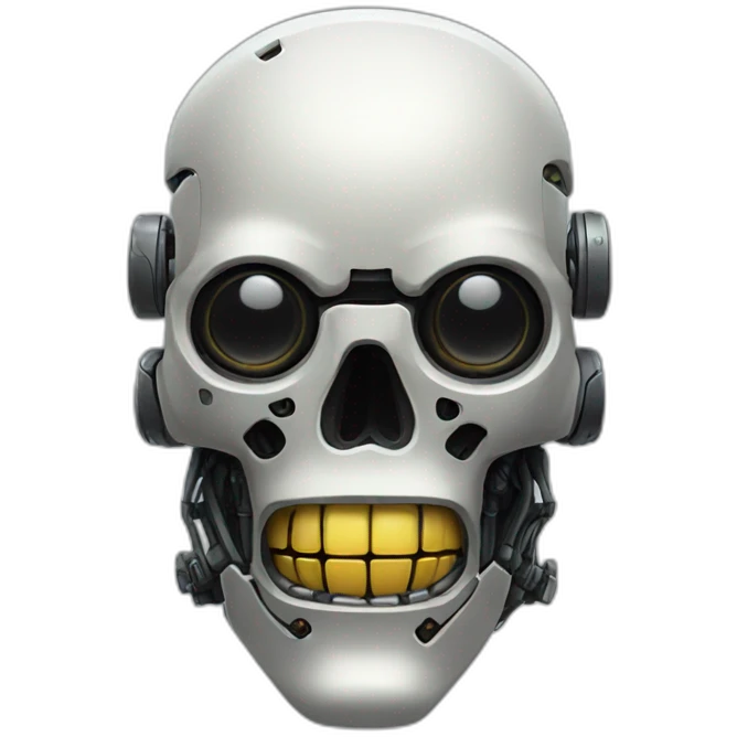 Robot-skull emoji