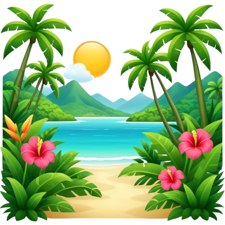 Tropical scenery  emoji