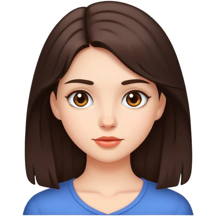 Brunette girl emoji