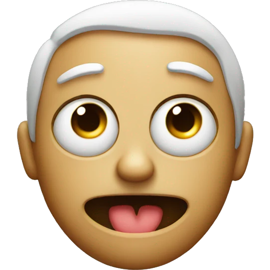 Emoji face with eye twitching emoji