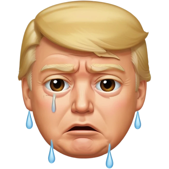 Donald trump crying  emoji