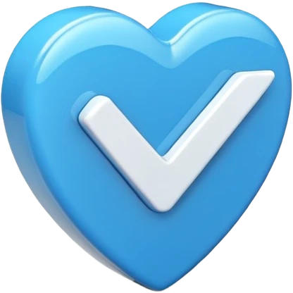 Checkmark blue emoji