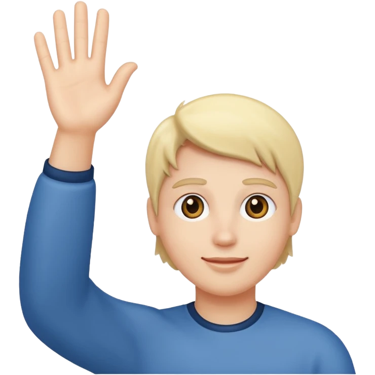 Person waving come here  emoji