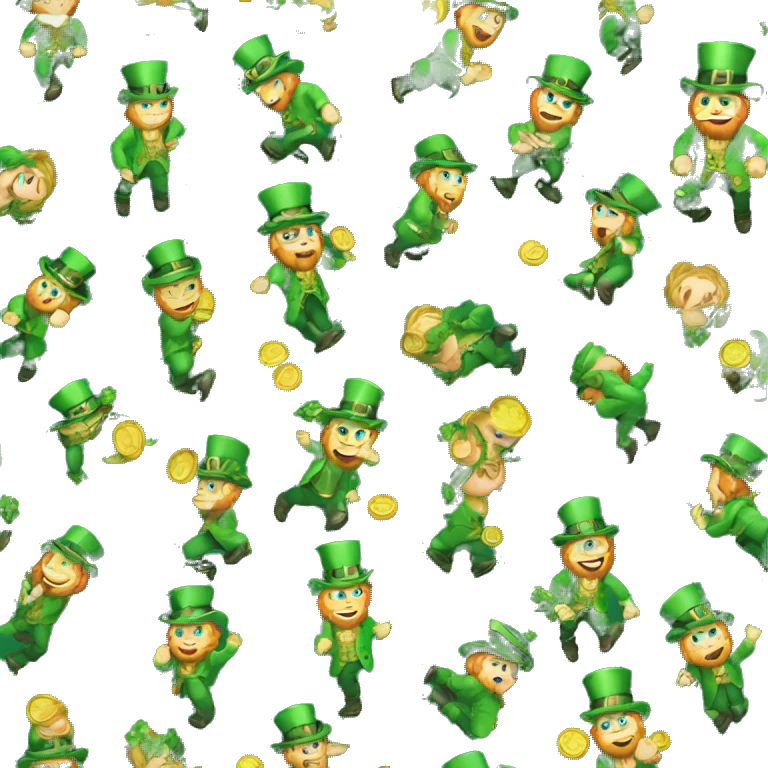  leprechaun emptying his pockets emoji