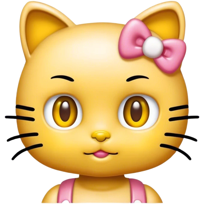 Hello kitty yellow  emoji