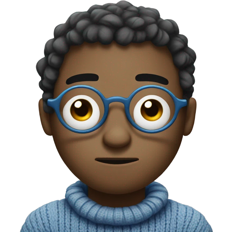 sadness Inside Out with glasses  emoji